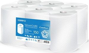 Velvet Ręcznik do podajników VELVET AutoCut, celulozowe, 2-warstwowe, śr. 19cm, 6rolek x 150m, biały 1