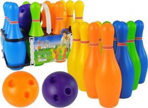Lean Sport Kolorowy Zestaw Gry w Kręgle 10 szt Kula 26 cm 1