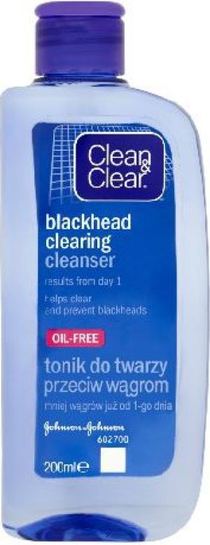 Clean & Clear Oczyszczający tonik do twarzy przeciw wągrom 200ml 1