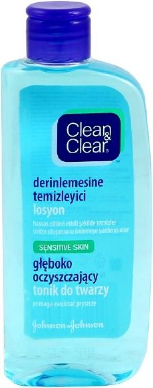 Clean & Clear Głęboko oczyszczający tonik do twarzy do skóry wrażliwej 200ml 1