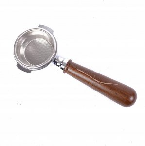 Lelit Lelit - PLA580W Portafiltr 58mm bez wylewek z drewnianą rączką 6