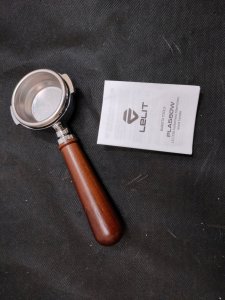 Lelit Lelit - PLA580W Portafiltr 58mm bez wylewek z drewnianą rączką 7