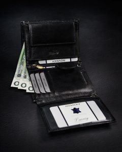 Rovicky Portfel męski z naturalnej skóry licowej z przegródką na zdjęcie Rovicky Nie dotyczy 8