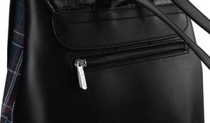 David Jones Plecak damski z frontem w kratę zamykany klapką, eko skóra David Jones Nie dotyczy 12