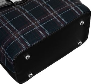 David Jones Plecak damski z frontem w kratę zamykany klapką, eko skóra David Jones Nie dotyczy 14