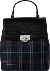 David Jones Plecak damski z frontem w kratę zamykany klapką, eko skóra David Jones Nie dotyczy 2