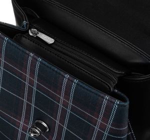 David Jones Plecak damski z frontem w kratę zamykany klapką, eko skóra David Jones Nie dotyczy 9