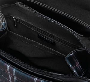 David Jones Plecak damski z frontem w kratę zamykany klapką, eko skóra David Jones Nie dotyczy 10