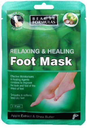 Beauty Formulas Maska na stopy relaksująco odżywcza 1 para 1