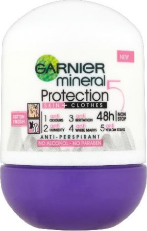 Garnier Mineral Protection "5" Dezodorant w kulce Cotton Fresh 50ml 1