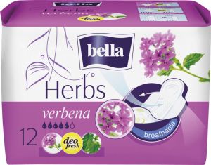 Bella Herbs Verbena Podpaski wzbogacone werbeną 12szt 1