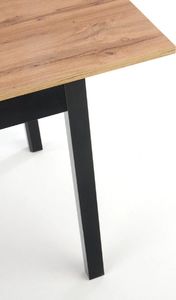 Halmar Stół GREG 124(168)x74 dąb/czarny rozkładany 5