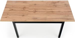 Halmar Stół GREG 124(168)x74 dąb/czarny rozkładany 7