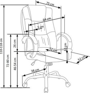 Krzesło biurowe Halmar Relax 2 Szare 3