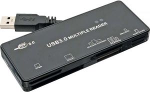 Czytnik InLine Zewnętrzny USB 3.0, Czarny (76631A) 1