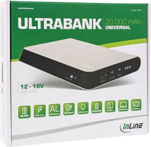 Powerbank InLine Ultrabank 20000 mAh Biało-czarny 10