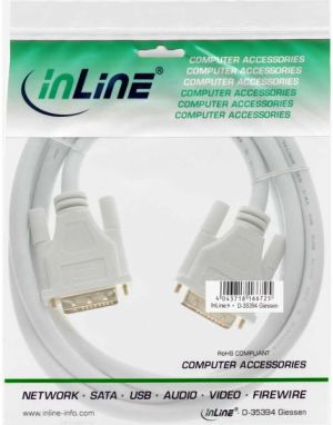 Kabel InLine DVI-D - DVI-D 2m biały (17772W) 2