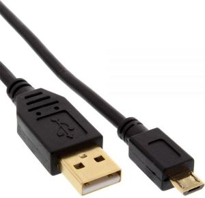 Kabel USB InLine USB-A - microUSB 1 m Czarny (31710P) 1