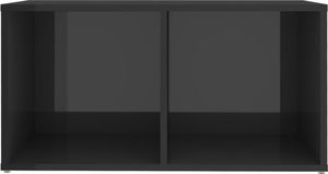 vidaXL Szafki TV, 2 szt., szare, wysoki połysk, 72x35x36,5 cm, płyta 5