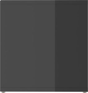 vidaXL Szafki TV, 2 szt., szare, wysoki połysk, 72x35x36,5 cm, płyta 6