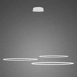 Lampa wisząca ALTAVOLA DESIGN Nowoczesna lampa sufitowa ledowa biała Altavola okręgi LED LA075/CO3_80_in_3k_white 1