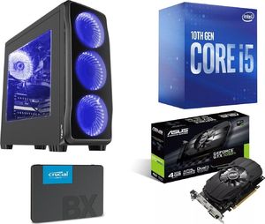 Komputer Zestaw gamingowy Razer-Intel Core i5-10400F/GeForce GTX 1050 TI 4GB DDR5 /240GB SSD/8GB DDR4/WIN 10 PRO+Monitor Samsung 24"+Klawiatura Razer BlackWidow V3+Myszka Razer Mamba Elite+Słuchawki Razer Blackshark V2+Podkładka Razer Goliathus Chrom 14