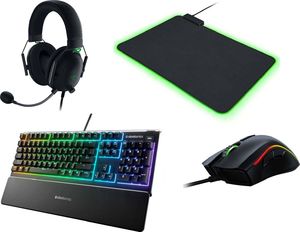 Komputer Zestaw gamingowy Razer-Intel Core i5-10400F/GeForce GTX 1050 TI 4GB DDR5 /240GB SSD/8GB DDR4/WIN 10 PRO+Monitor Samsung 24"+Klawiatura Razer BlackWidow V3+Myszka Razer Mamba Elite+Słuchawki Razer Blackshark V2+Podkładka Razer Goliathus Chrom 15