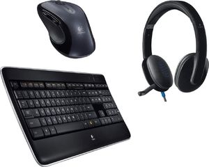 Laptop HP Zestaw do nauki/pracy zdalnej | Laptop HP EliteBook 840 G3 i5 - 6 generacji / 8GB / 120GB SSD / 14 FullHD / Klasa A- / + Bezprzewodowa klawiatura Logitech K800 + Mysz Logitech M510 Black + Słuchawki Logitech H540 9