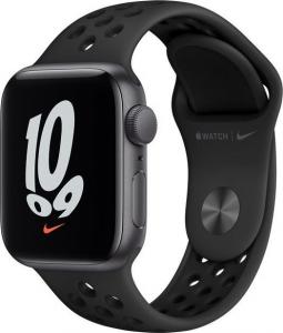 Smartwatch Apple Watch SE Nike GPS 40mm Space Grey Alu Platinium Sport Czarny  (MKQ33WB/A) 1