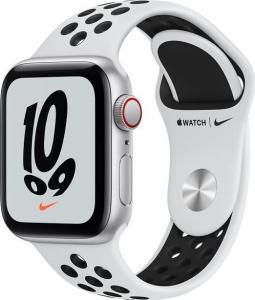 Smartwatch Apple Watch SE Nike GPS 40mm Silver Alu Platinium Sport + Cellular Biały  (MKR43WB/A) 1