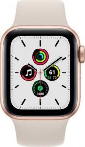 Smartwatch Apple Watch SE GPS 40mm Gold Alu Black Sport Biały  (MKQ03WB/A) 2