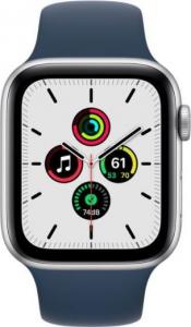 Smartwatch Apple Watch SE GPS 44mm Silver Alu Black Sport Niebieski  (MKQ43WB/A) 2