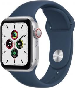 Smartwatch Apple Watch SE GPS 40mm Silver Platinium Sport + Cellular Niebieski  (MKQV3WB/A) 1