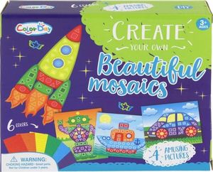 NoboKids Kreatywna Wyklejanka Piankowa Mozaika Kosmos Auto 11