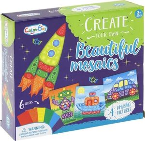 NoboKids Kreatywna Wyklejanka Piankowa Mozaika Kosmos Auto 2