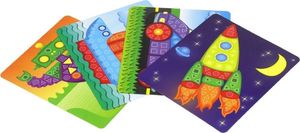 NoboKids Kreatywna Wyklejanka Piankowa Mozaika Kosmos Auto 5