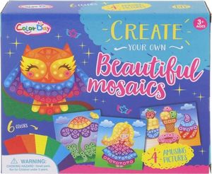 NoboKids Kreatywna Wyklejanka Piankowa Mozaika Sowa Kwiatek 11