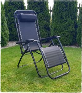 Leżak Ogrodowy Grawitacyjny Fotel Plażowy Poduszka 12