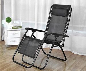 Leżak Ogrodowy Grawitacyjny Fotel Plażowy Poduszka 5