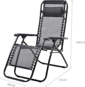Leżak Ogrodowy Grawitacyjny Fotel Plażowy Poduszka 6