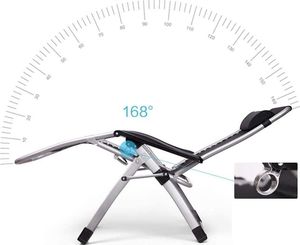 Leżak Ogrodowy Grawitacyjny Fotel Plażowy Poduszka 3