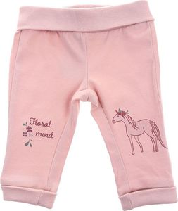 Pepco Dziewczęce, niemowlęce różowe legginsy z jednorożcem na gumkę 0/3 1