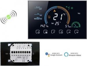 Renov8 Smart Wi-Fi Thermostat with color LCD for fan-coil 2/4 pipe - compatible 86x86 and round 60mm box 3