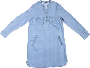 Pepco Damska niebieska koszulowa sukienka z lyocellu 40 1