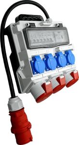 Doktorvolt Rozdzielnica budowlana TR-S/FI 32A 2x16A 4x230V SKH Schuko Doktorvolt 7266 2