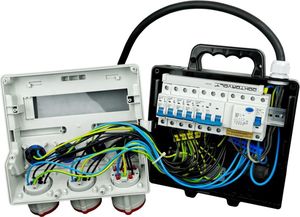 Doktorvolt Rozdzielnica budowlana TR-S/FI 32A 2x16A 4x230V SKH Schuko Doktorvolt 7266 3