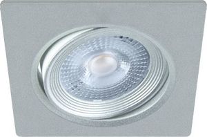 IDEUS Regulowana lampa sufitowa MONI LED D kwadratowa oprawa sufitowa 5W 4000K oczko wpustowe srebrny 8601 1