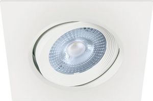 IDEUS Regulowana lampa sufitowa MONI LED D kwadratowa oprawa sufitowa 5W 4000K oczko wpustowe białe 8618 1