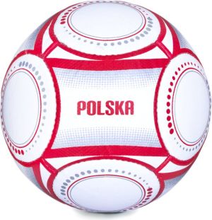 Spokey Piłka nożna E2016 Polska VIP biało-czerwona r. 5 (837372) 1
