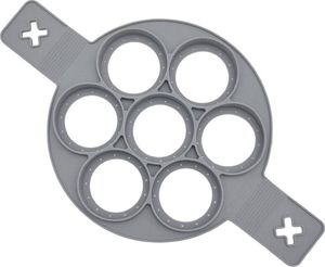 Orion Forma silikonowa na patelnię, do jajek sadzonych, na jajka, naleśniki, pancake, placki, OKRĄGŁA, 7 sztuk 2